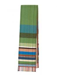 Wallace and Sewell Silk Lambswool Bondone Scarf Green